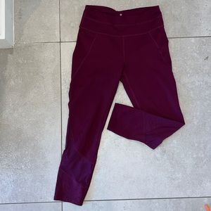 Athlete Plum Color Ankle Leggings!